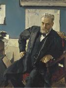 Valentin Serov Portrait d'Emanuel Nobel par Valentin Alexandrovich Serov oil